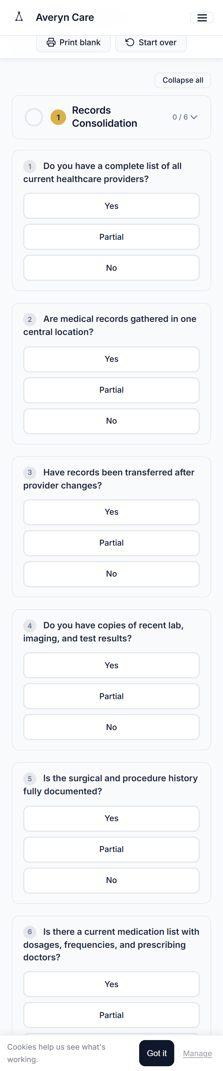 Records Readiness Audit