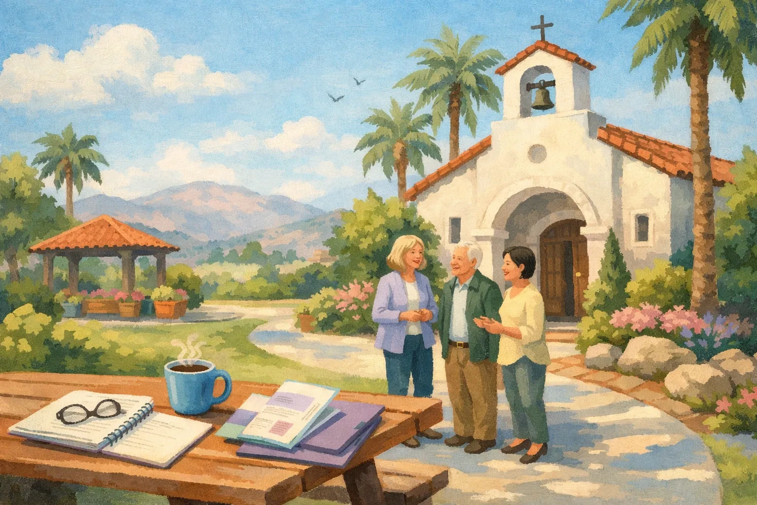 A person working with a laptop and notes